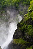 Gischt-Wasserfall